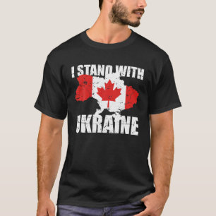 Ich stehe mit der Ukraine Kanada zur Unterstützung T-Shirt