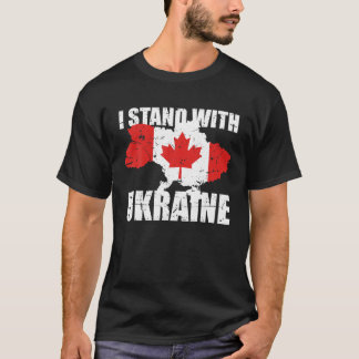 Ich stehe mit der Ukraine Kanada zur Unterstützung T-Shirt