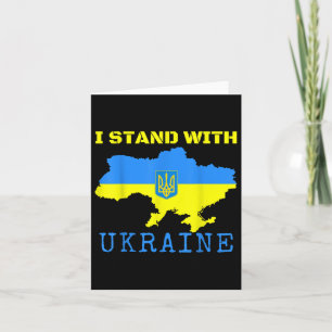 Ich stehe mit der Ukraine Karte Ende ukrainische F