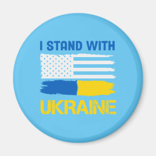 Ich stehe mit der Ukraine Magnet