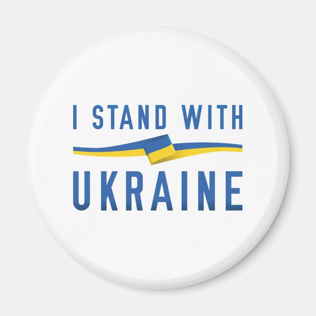 Ich stehe mit der Ukraine Magnet (Vorne)