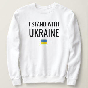 Ich stehe mit der Ukraine Nationale Flagge der U Sweatshirt