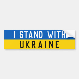 Ich stehe mit der Ukraine politisch Autoaufkleber