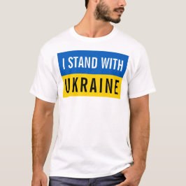 Ich stehe mit der Ukraine politisch T-Shirt