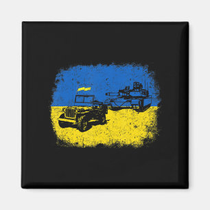 Ich stehe mit der Ukraine Spaß ukrainischen Bauer Magnet