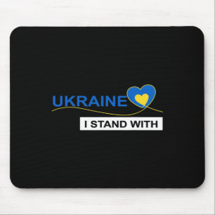 Ich stehe mit der Ukraine, Stopp Krieg Protest Ukr Mousepad