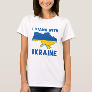 Ich stehe mit der Ukraine T-Shirt