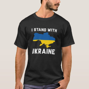 Ich stehe mit der Ukraine T-Shirt