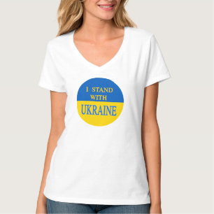 Ich stehe mit der Ukraine T-Shirt