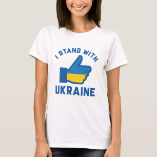 Ich stehe mit der Ukraine T-Shirt