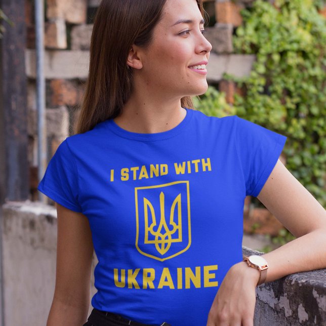Ich stehe mit der Ukraine T-Shirt (Von Creator hochgeladen)