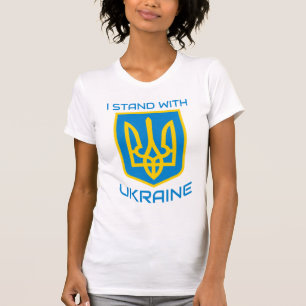 Ich stehe mit der Ukraine T-Shirt
