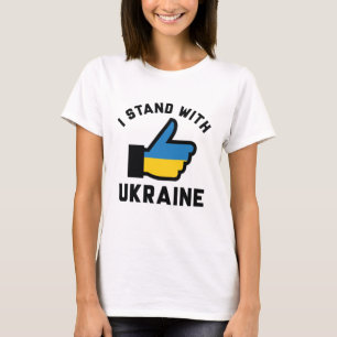 Ich stehe mit der Ukraine T-Shirt