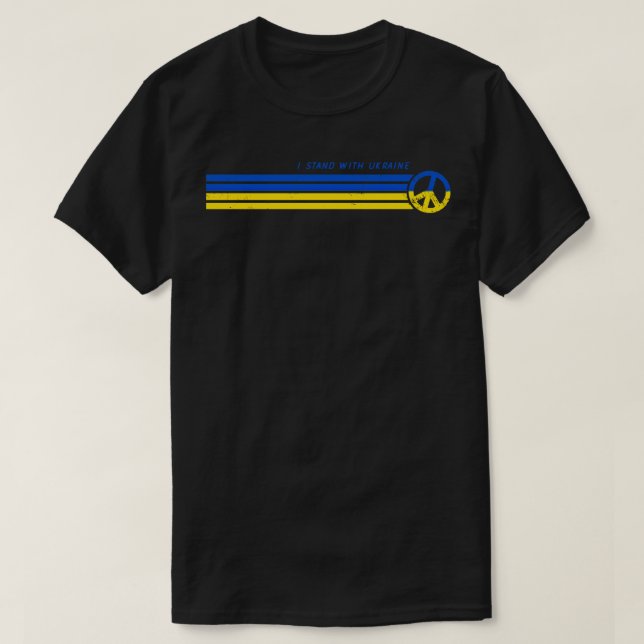 Ich stehe mit der Ukraine T-Shirt (Design vorne)