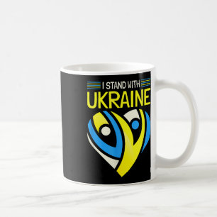 Ich stehe mit der Ukraine und trete für die friedl Kaffeetasse