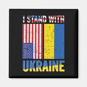 Ich stehe mit der Ukraine und unterstütze die ukra Magnet