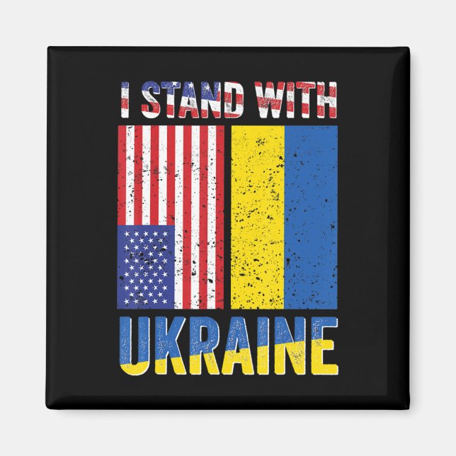 Ich stehe mit der Ukraine und unterstütze die ukra Magnet (Vorne)