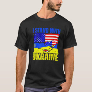 Ich stehe mit der Ukraine und unterstütze die ukra T-Shirt