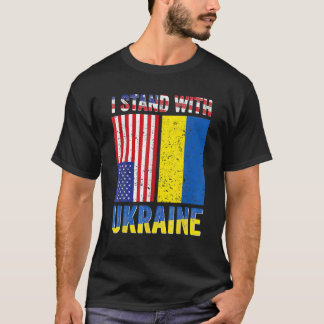 Ich stehe mit der Ukraine und unterstütze die ukra T-Shirt