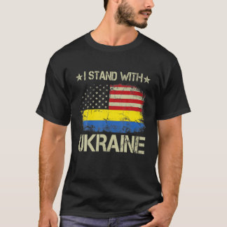 Ich stehe mit der Ukraine und unterstütze die ukra T-Shirt