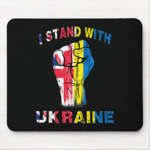 Ich stehe mit der Ukraine Vereinigtes Königreich U Mousepad