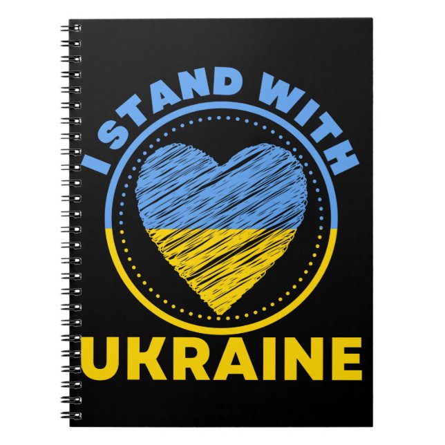 ICH STEHE MIT DER UKRAINE ZUSAMMEN - UNTERSTÜTZUNG NOTIZBLOCK (Vorderseite)