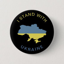 Ich stehe mit der ukrainischen Nationalflaggenkart