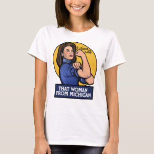 Ich stehe mit dieser Frau aus Michigan da T-Shirt