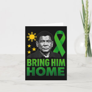 Ich stehe mit Duterte-Vorwahl für das Philippino Karte
