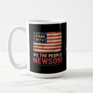Ich stehe mit Gavin Newsom, dem Unterstützer von G Kaffeetasse