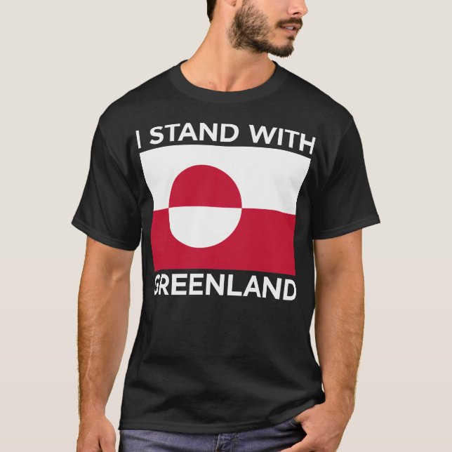 Ich stehe mit Grönland-Unterstützung nicht zum Ver T-Shirt (Vorderseite)