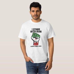 Ich stehe mit Iran Anti-Kriegs-T-Shirt T-Shirt