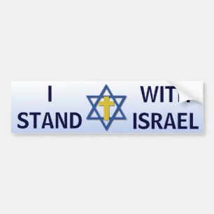 Ich stehe mit Israel Autoaufkleber