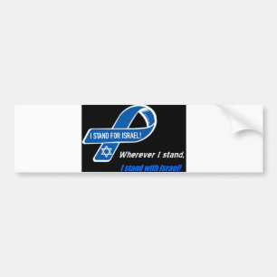 ich stehe mit Israel-Autoaufkleber Autoaufkleber