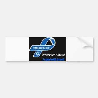 ich stehe mit Israel-Autoaufkleber Autoaufkleber