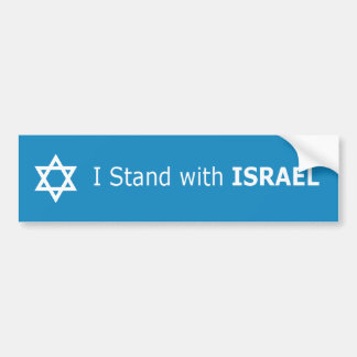 Ich stehe mit ISRAEL-Davidsstern Autoaufkleber