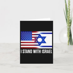 Ich stehe mit Israel Patriotic in Shirt USA und Is Karte