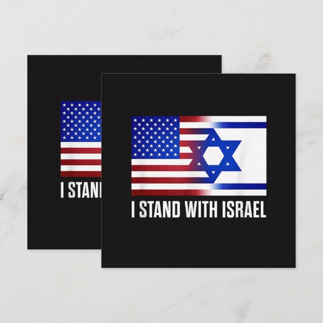 Ich stehe mit Israel patriotisch (Vorne/Hinten)