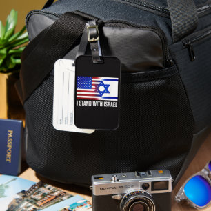 Ich stehe mit Israel patriotisch Gepäckanhänger