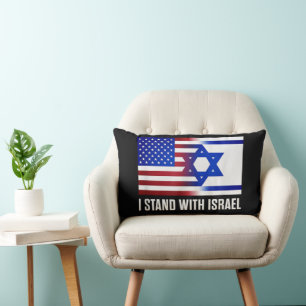 Ich stehe mit Israel patriotisch Lendenkissen