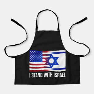 Ich stehe mit Israel patriotisch Schürze