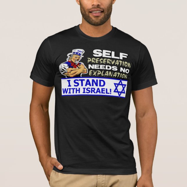 Ich stehe mit Israel! T-Shirt (Vorderseite)