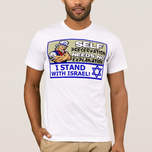 Ich stehe mit Israel! T-Shirt (Vorderseite)