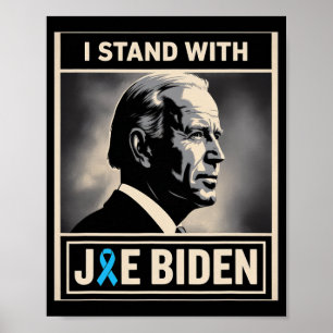 Ich stehe mit Joe Biden Poster