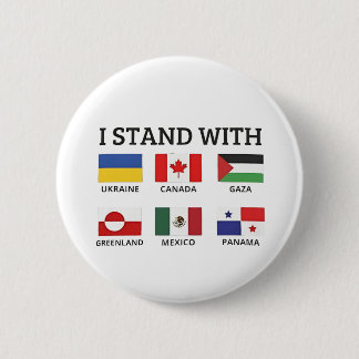 Ich stehe mit Kanada Mexiko Gaza Ukraine Button