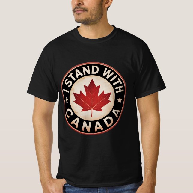 Ich stehe mit Kanada T-Shirt (Vorderseite)