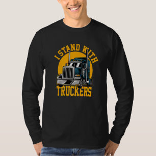 Ich stehe mit LKW-Fahrer-Freiheitsverbund T-Shirt