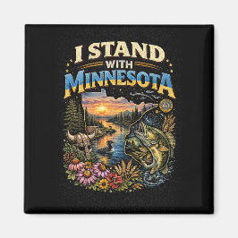 Ich stehe mit Minnesota Magnet