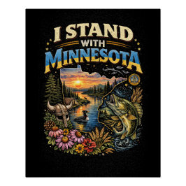 Ich stehe mit Minnesota Poster