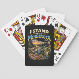 Ich stehe mit Minnesota Spielkarten